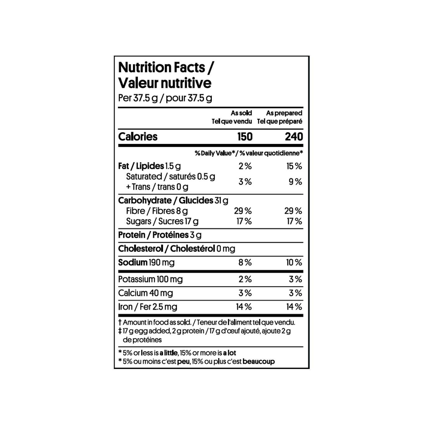 Ingredients: Organic Cane Sugar, Saved Grain Flour (100% Brewer’s Barley), Organic Cocoa Powder, Coffee Flour, Salt, Vanilla Powder, Xanthan Gum.