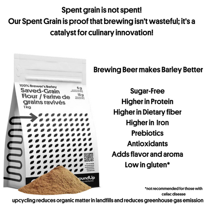 100% Brewer's Barley Saved-Grain Flour