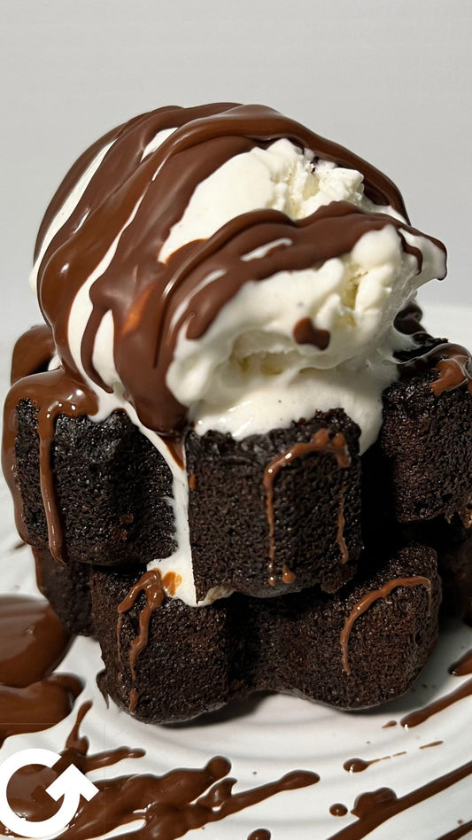 Delicious Brownies Ala Mode Recipe Using Upcycled Coffee Flour Brownie Mix