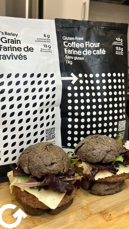 How to Make Delicious Homemade Burger Buns with Coffee and Brewer's Barley Flour